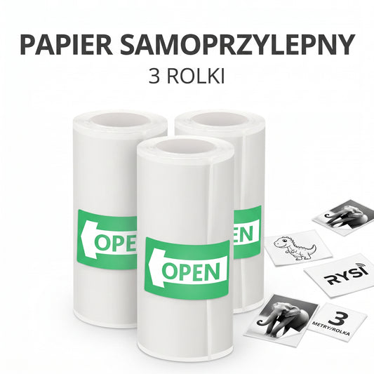 Papier samoprzylepny – 3 rolki