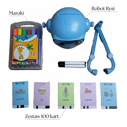 Rysi™ - Interaktywny Robot do rysowania i nauki angielskiego